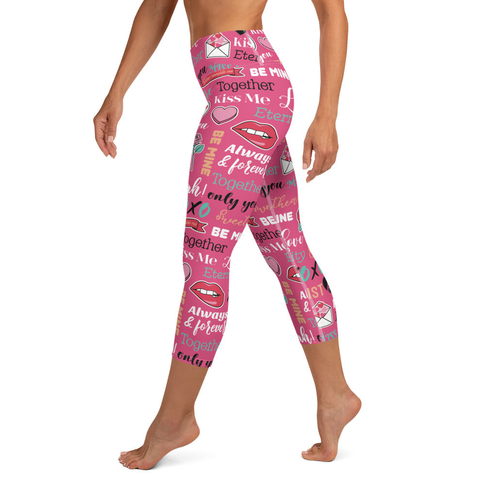 Be Mine Forever Yoga Capri Leggings